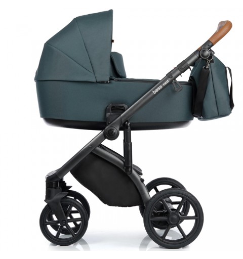 Roan Bass Next - wózek wielofunkcyjny, zestaw 2w1 z opcją 3w1 i 4w1 | Pacific Green